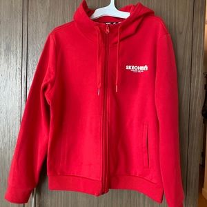 Skechers women’s red hoodie zip up